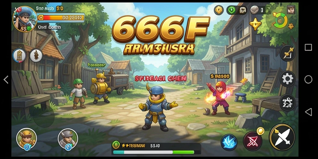 Tangkapan layar menampilkan gameplay mendalam dari 666F.