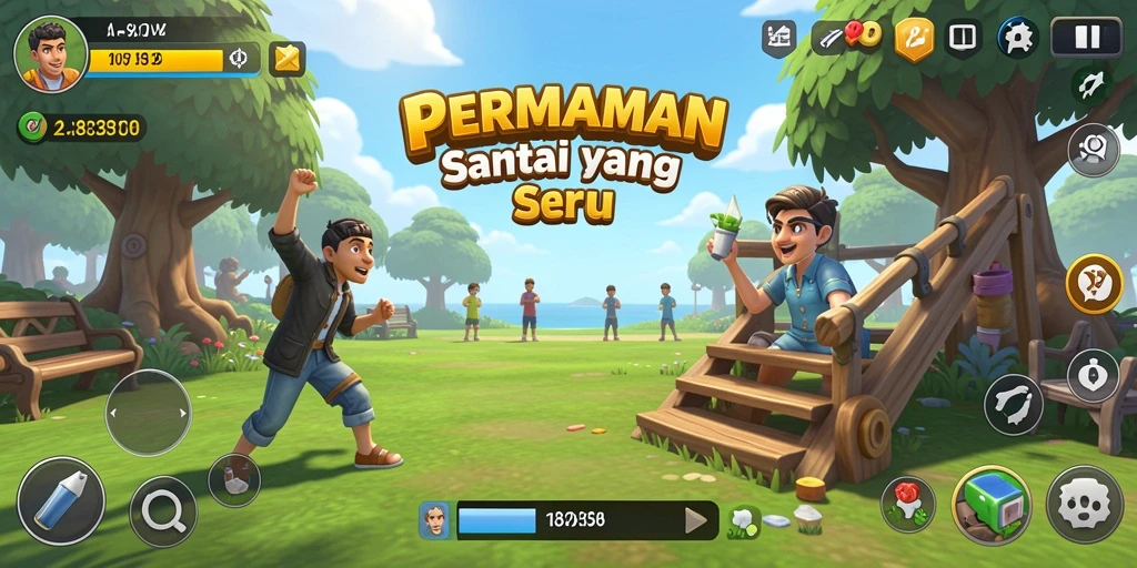 Screenshot utama 8ID menampilkan gameplay yang mengasyikkan dan penuh warna.