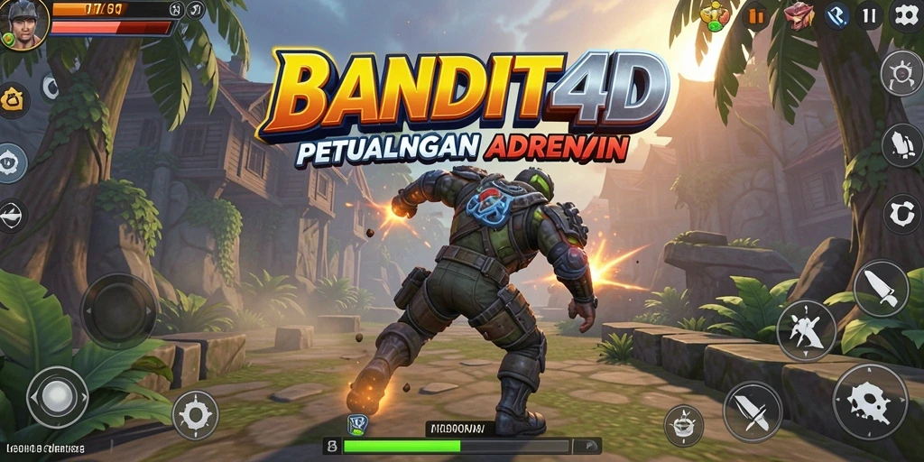 Tampilan gameplay BANDIT4D dengan aksi petualangan seru dan interaktif.