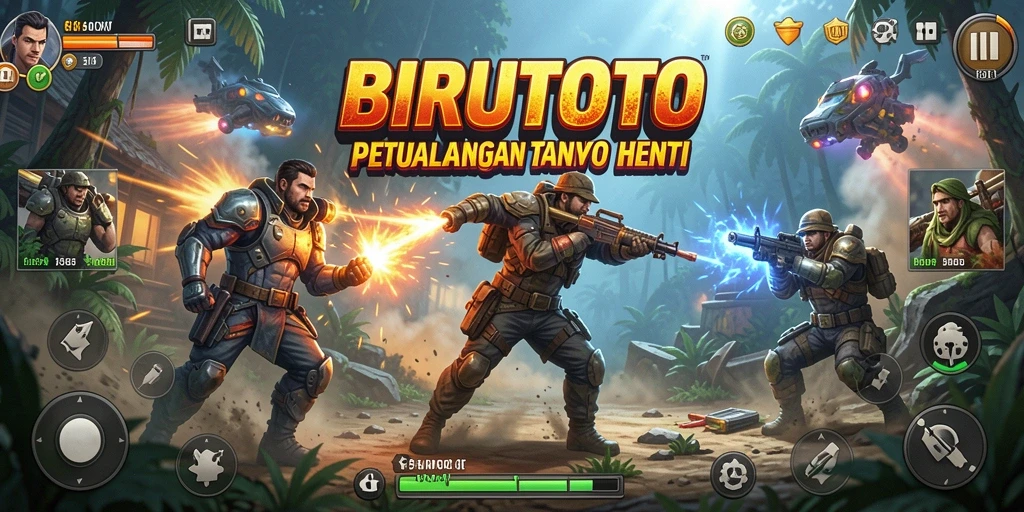 Tampilan aksi seru dalam game BIRUTOTO yang menggugah semangat.