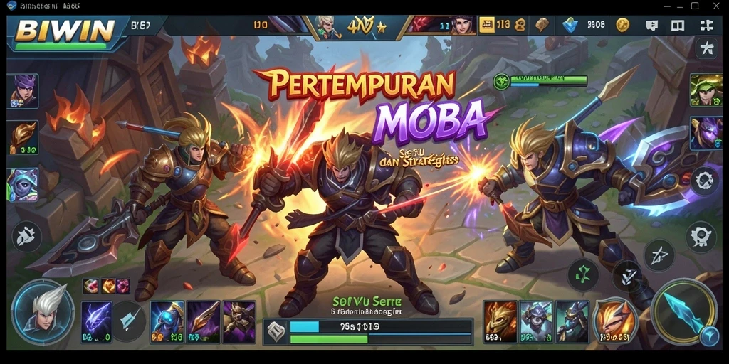 Tangkapan layar gameplay <strong>BIWIN</strong> menunjukkan aksi tim yang seru.