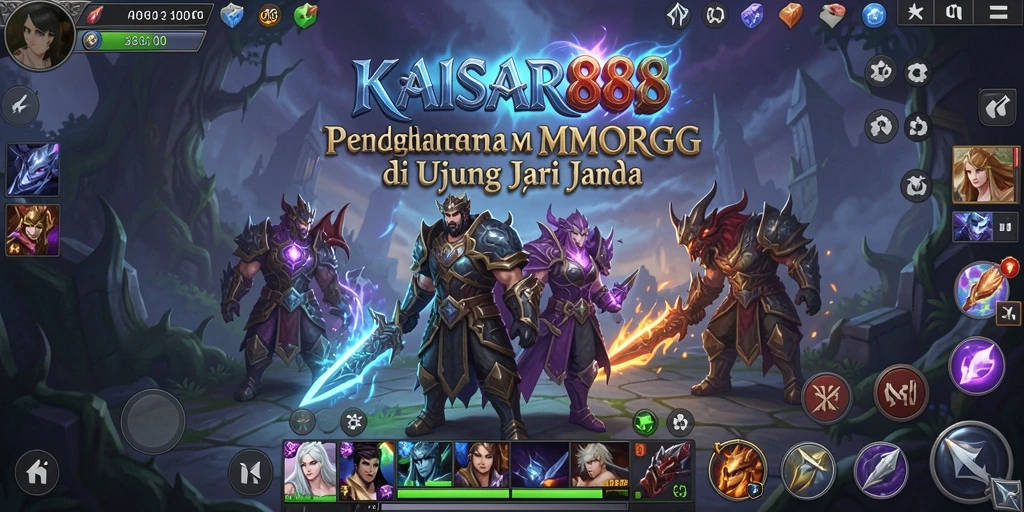 Tampilan gameplay mendebarkan dari KAISAR888 dalam dunia MMORPG.