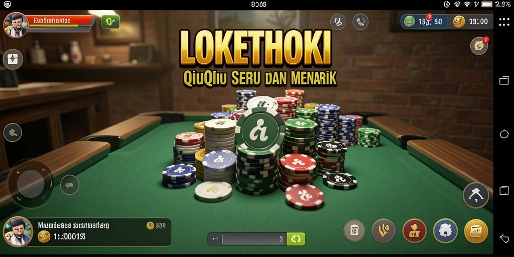 Screenshot gameplay LOKETHOKI yang menampilkan momen seru permainan QiuQiu.