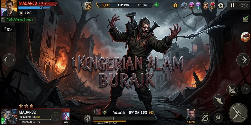Tangkapan layar gameplay MABAR88 dengan suasana Horror yang mencekam.
