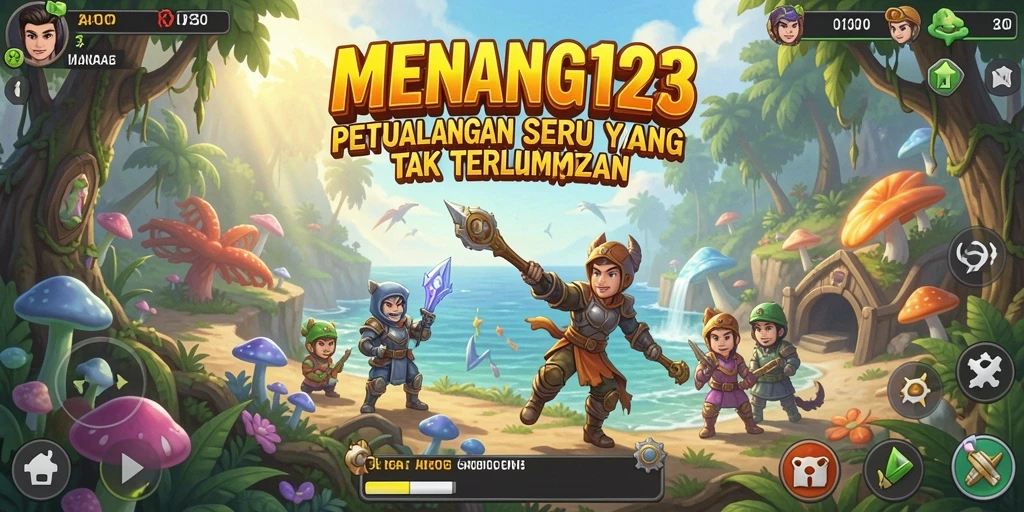 Tampilan gameplay seru dan penuh tantangan di MENANG123.