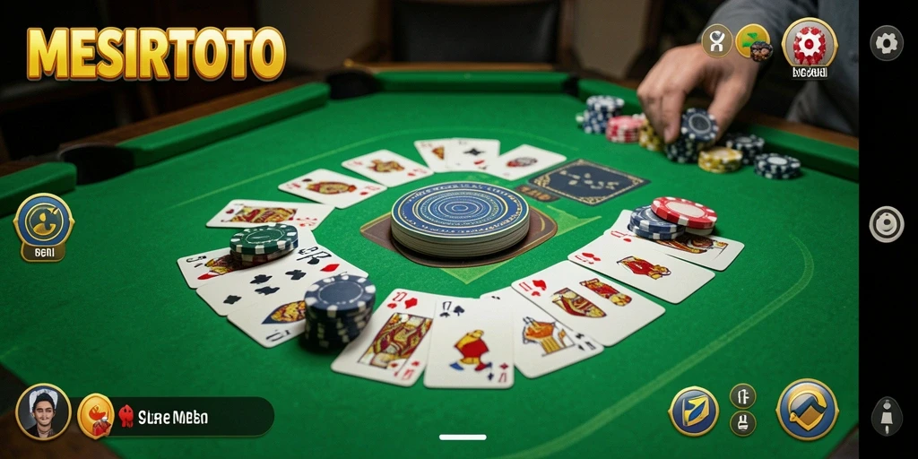 Tampilan gameplay seru di MESIRTOTO dengan teman-teman.