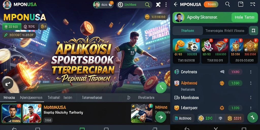 Tampilan antarmuka utama MPONUSA dengan berbagai opsi taruhan menarik.