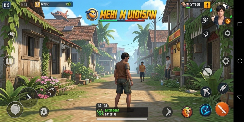 Tangkapan layar gameplay MT966 yang penuh warna dan interaktif.