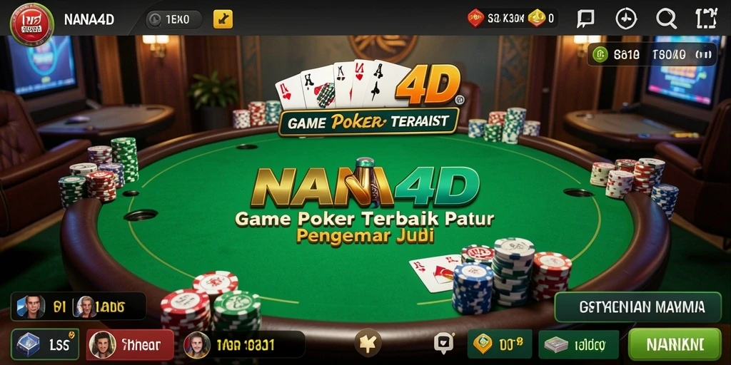 Tampilan gameplay Poker yang seru di NANA4D.