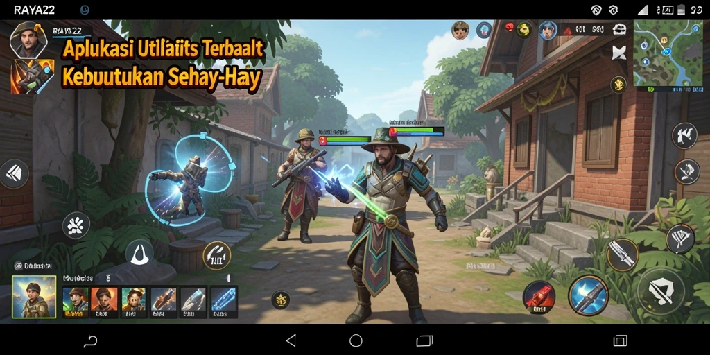 Tampilan screenshot RAYA22 menampilkan fitur utilitas yang lengkap.