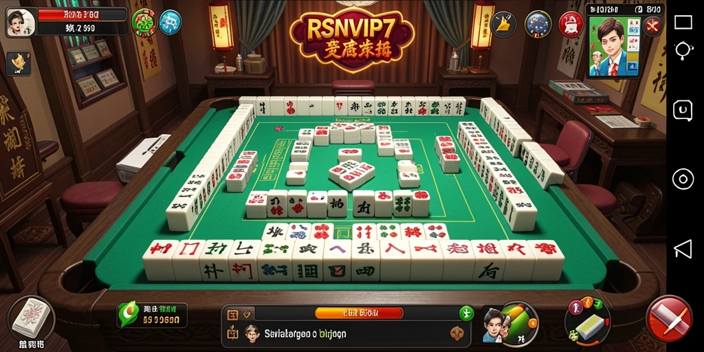 Tampilan gameplay menakjubkan dari RSNVIP7 bermain Mahjong.